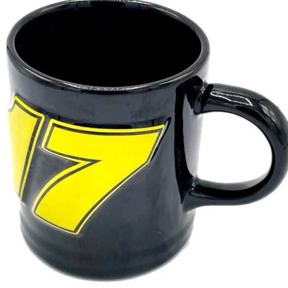 Official NASCAR #17 Matt Kenseth Coffee Tea Mug Cup Roush Racing Raised LOGO - Picture 10 of 12